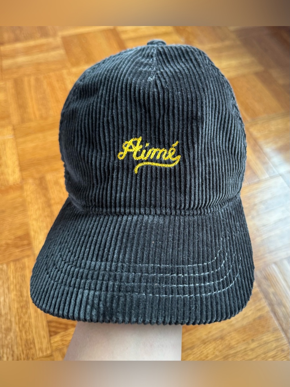 Aime Leon Dore — Black Corduroy Baseball Cap